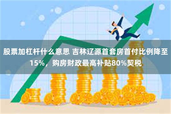 股票加杠杆什么意思 吉林辽源首套房首付比例降至15%，购房财政最高补贴80%契税