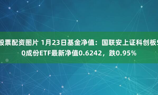 股票配资图片 1月23日基金净值：国联安上证科创板50成份ETF最新净值0.6242，跌0.95%